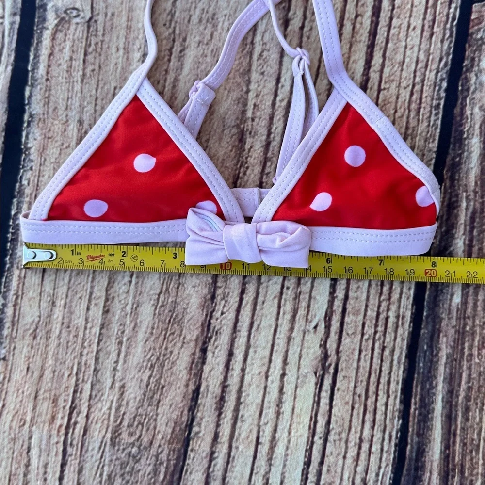 kate spade Red and White Polka Dot Kids Bikini Top